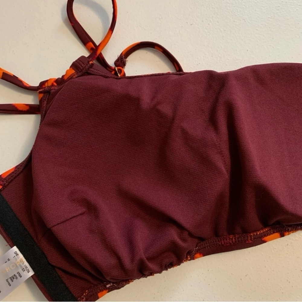 Shade & Shore Convertible One Shoulder Bikini Top Size Large NWOT - Picture 11 of 15